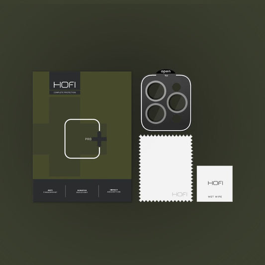 Protective Film Camera Back HOFI CamRing PRO+ for Apple iPhone 15 Pro Max / 15 Pro, Glass Protected