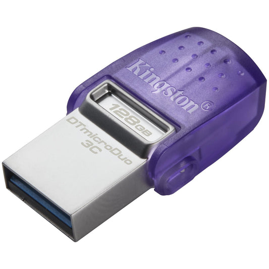 External Memory USB-A 3.2 / USB-C Kingston microDuo 3C, 128Gb DTDUO3CG3/128GB 