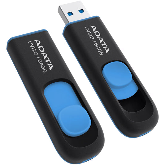 External Memory USB-A 3.2 Adata UV128, 64Gb AUV128-64G-RBE 